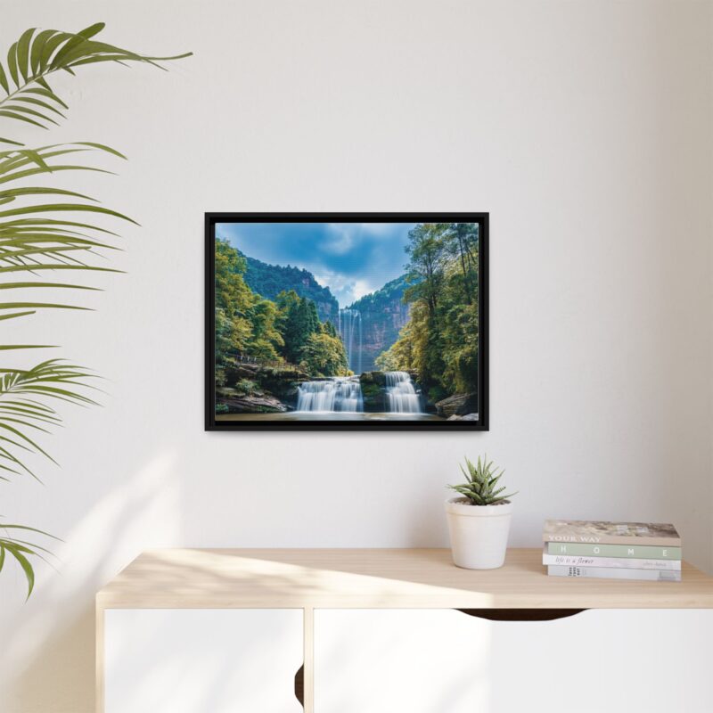 Canvas Wall Art - Waterfall Mountain Landscape - Image 24