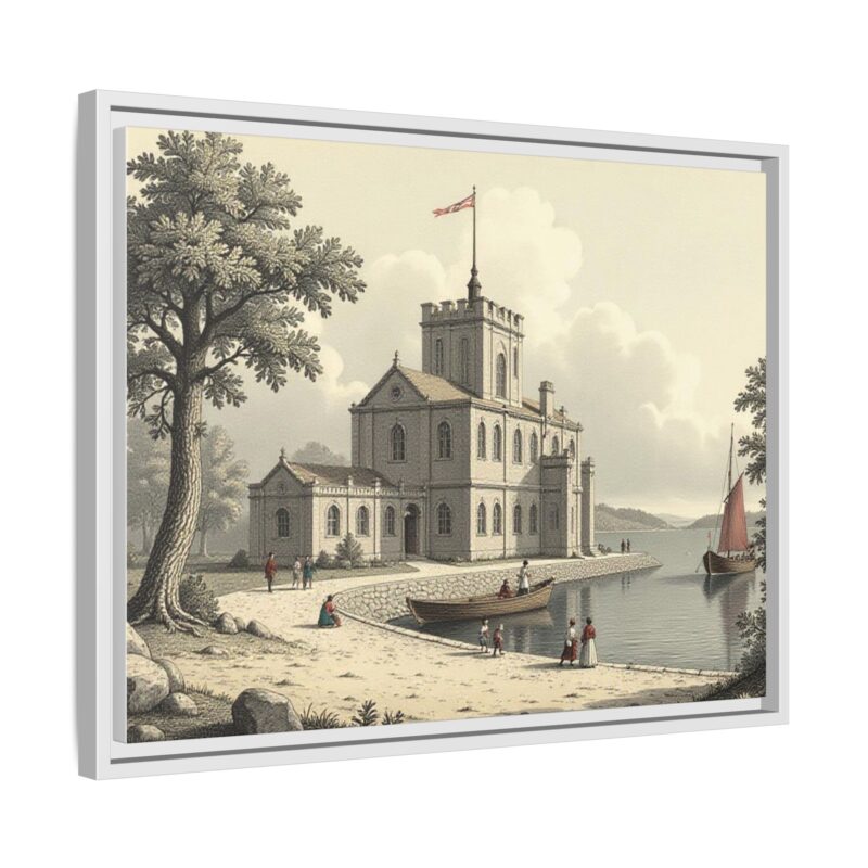 Framed Wall Art - 1820s in England Matte Canvas - Image 79