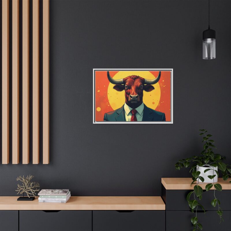 Matte Canvas, Framed Bullish Ambition - Image 73
