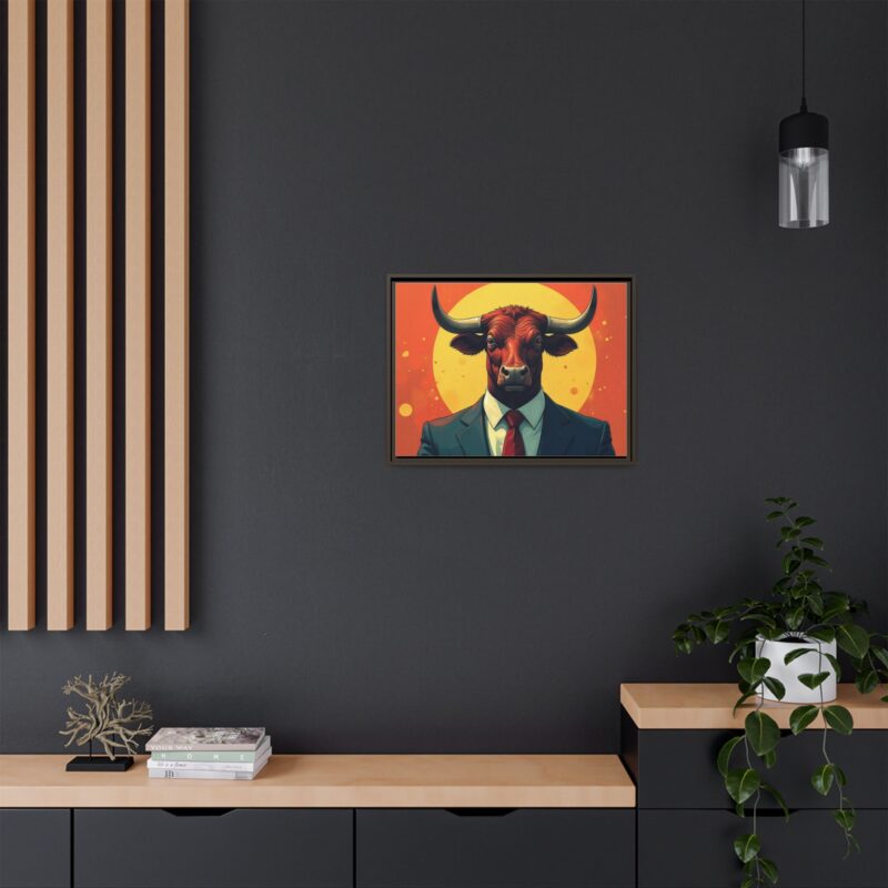 Matte Canvas, Framed Bullish Ambition - Image 61