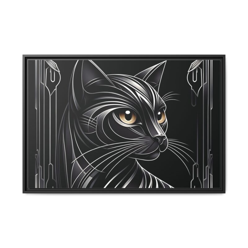 Glamorous Black Cat Art Deco Prints - Stylish and Dark Home Decor - Image 34