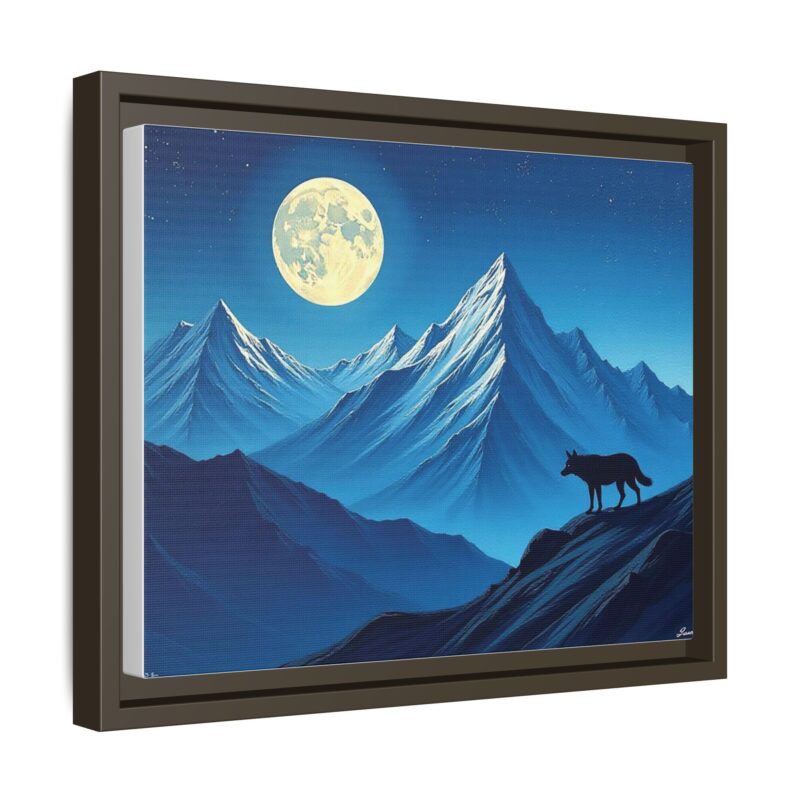 Canvas Wall Art: Moonlit Mountain Landscape - Image 51