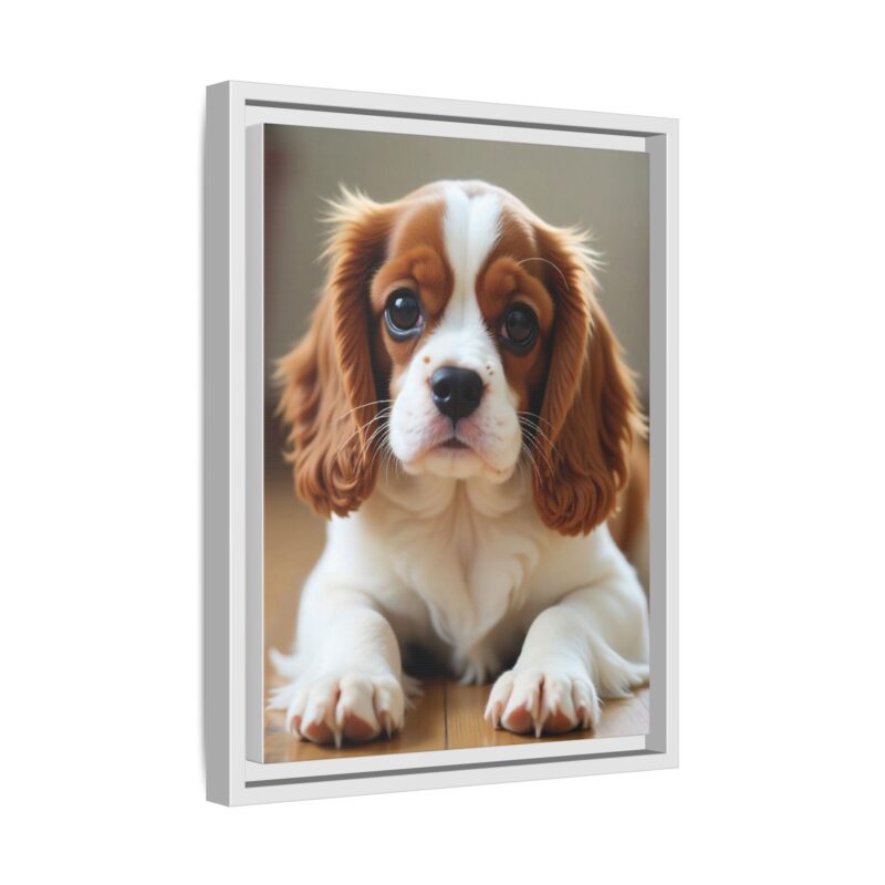 A beautifully detailed canvas print of a Cavalier King Charles Spaniel" - Image 63