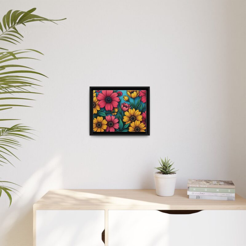 Matte Canvas, Framed Pop Garden - Image 12
