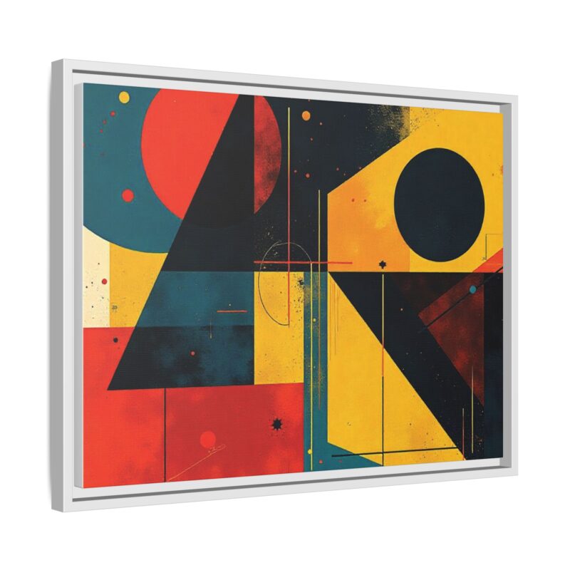 Matte Canvas, Framed Dynamic Geometry a striking abstract artwork - Image 79