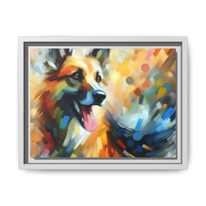 Abstract Dog Portrait Art - Unique Canvas for Pet Lovers - Image 46