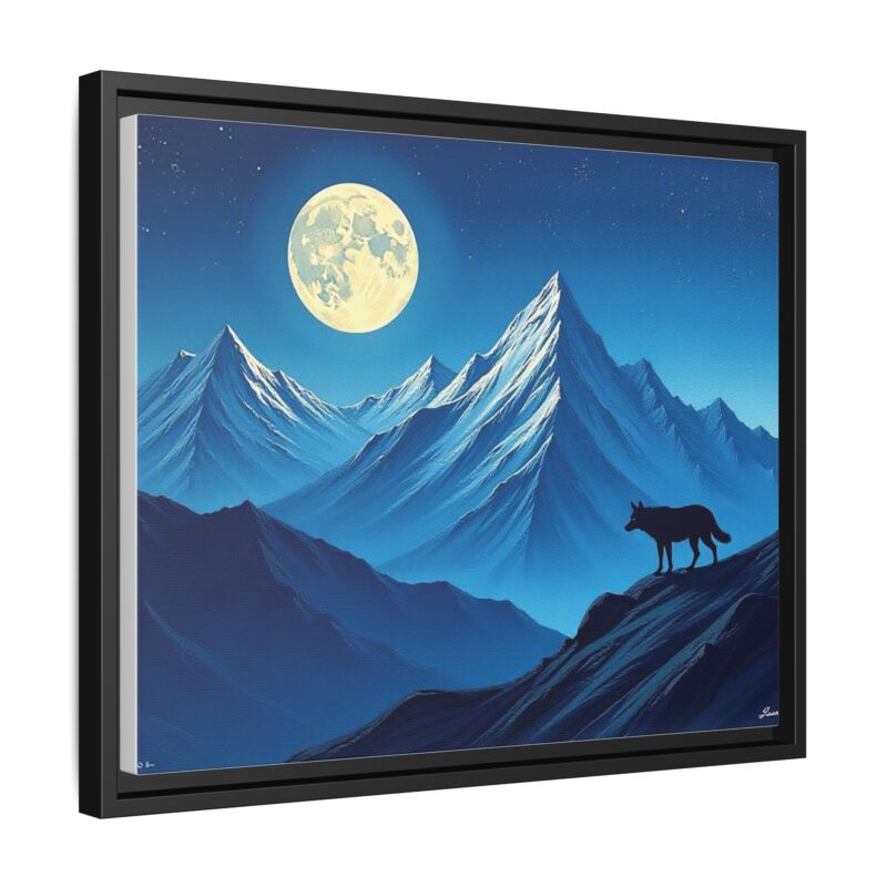 Canvas Wall Art: Moonlit Mountain Landscape - Image 19