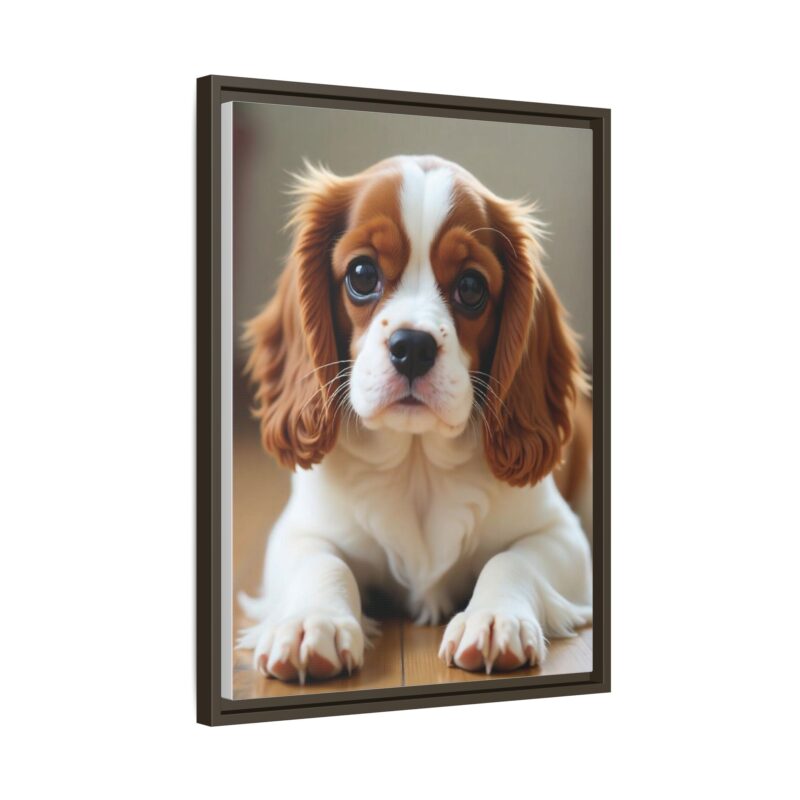 A beautifully detailed canvas print of a Cavalier King Charles Spaniel" - Image 75