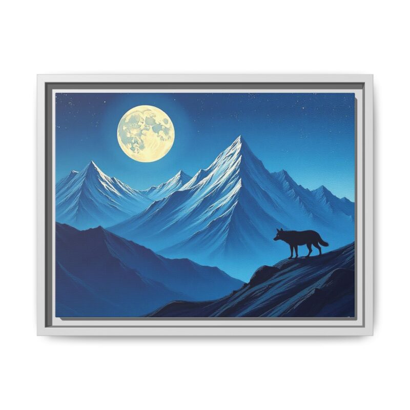 Canvas Wall Art: Moonlit Mountain Landscape - Image 62
