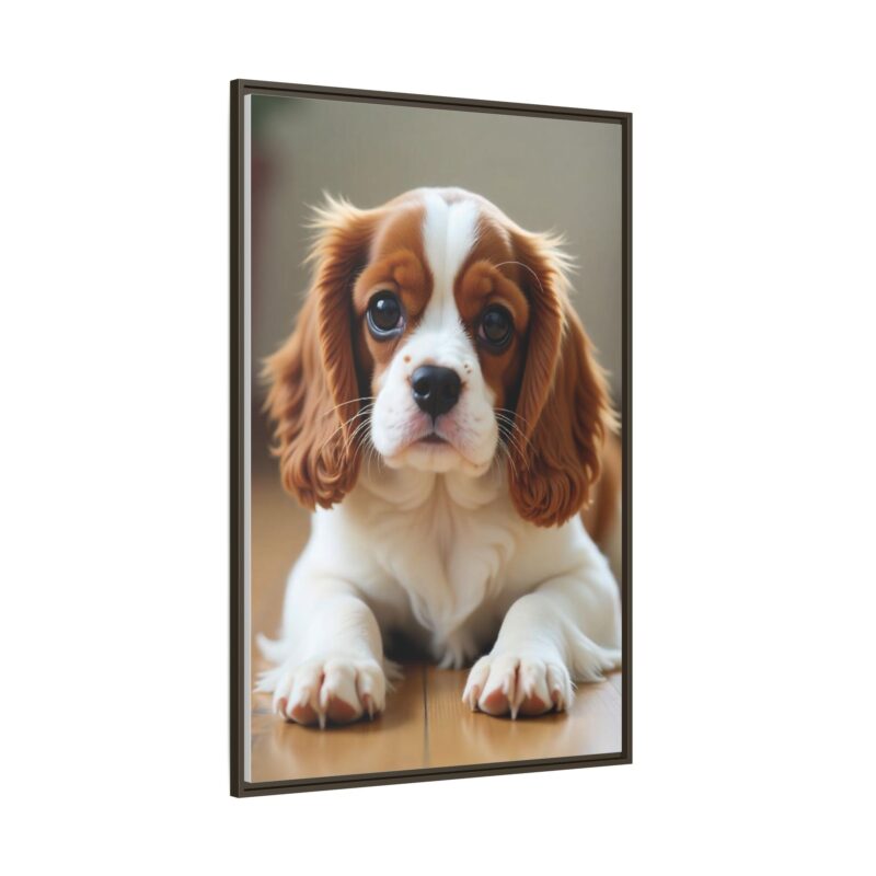 A beautifully detailed canvas print of a Cavalier King Charles Spaniel" - Image 115