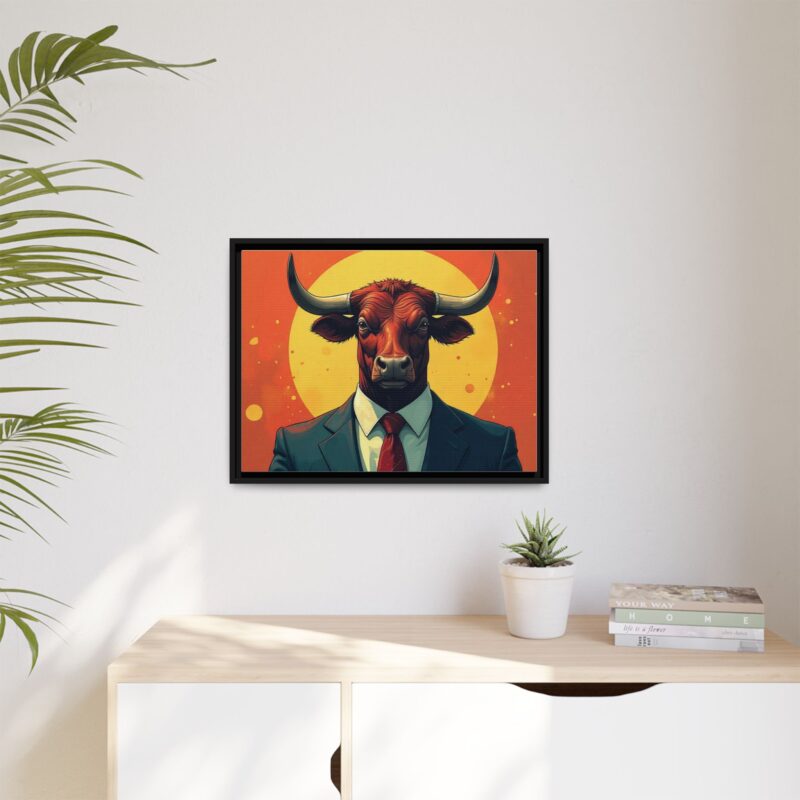 Matte Canvas, Framed Bullish Ambition - Image 20