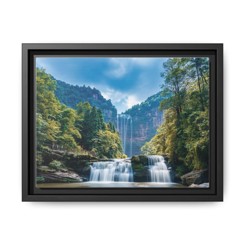 Canvas Wall Art - Waterfall Mountain Landscape - Image 6
