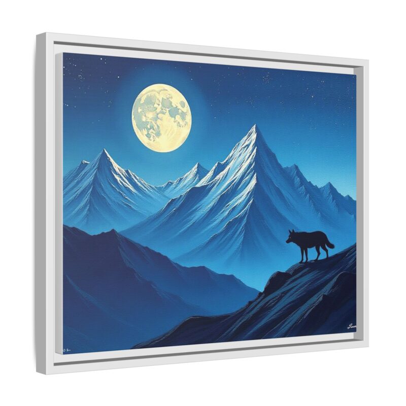 Canvas Wall Art: Moonlit Mountain Landscape - Image 71