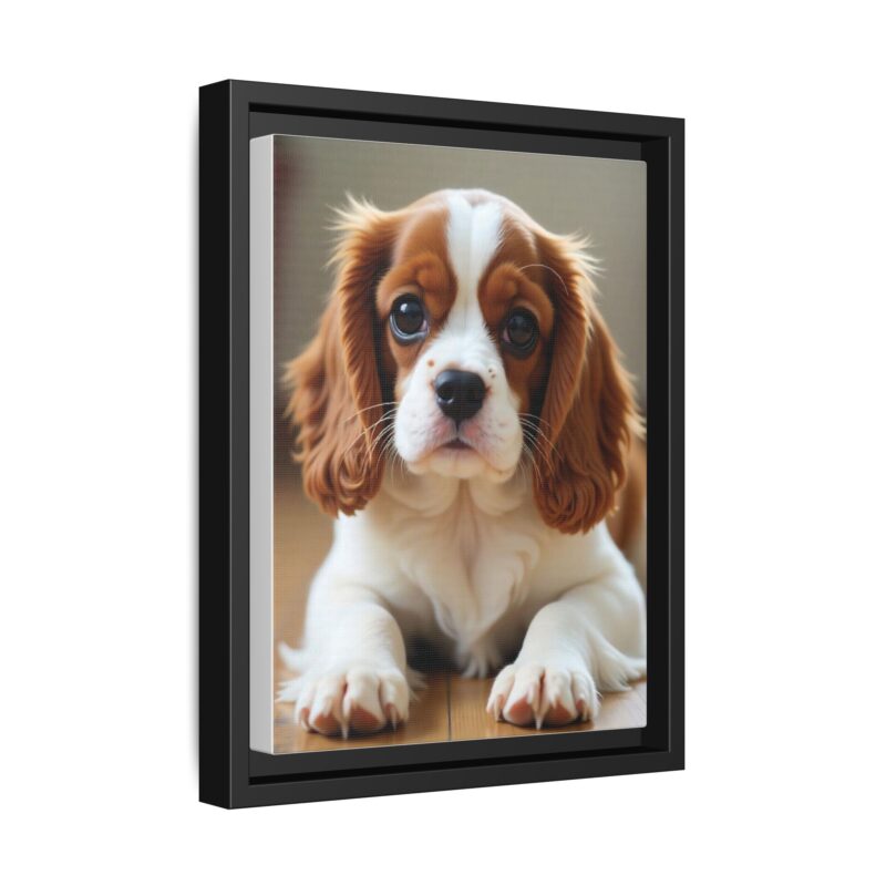 A beautifully detailed canvas print of a Cavalier King Charles Spaniel" - Image 7