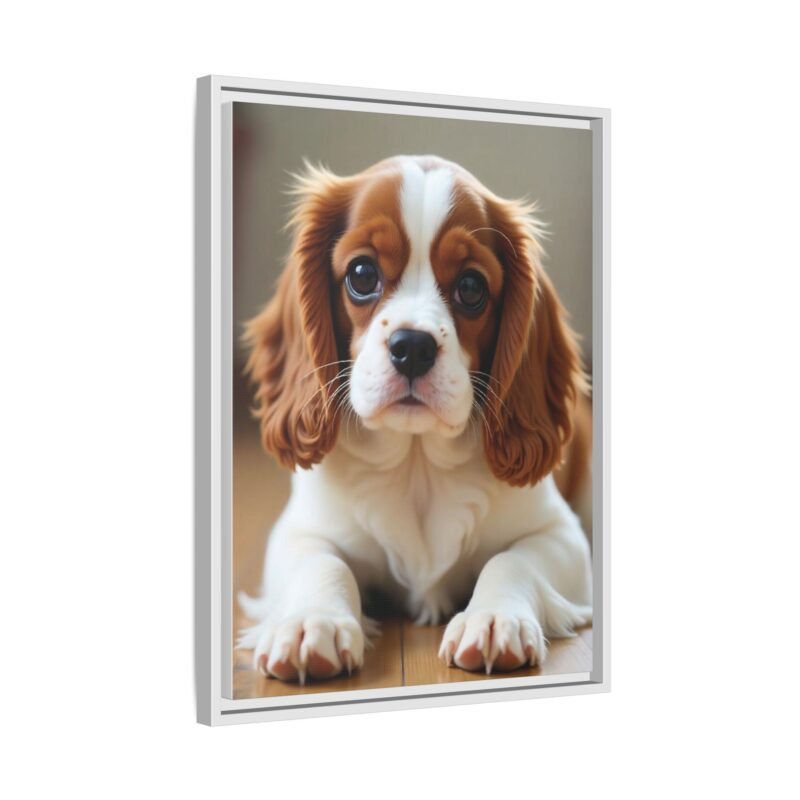 A beautifully detailed canvas print of a Cavalier King Charles Spaniel" - Image 79