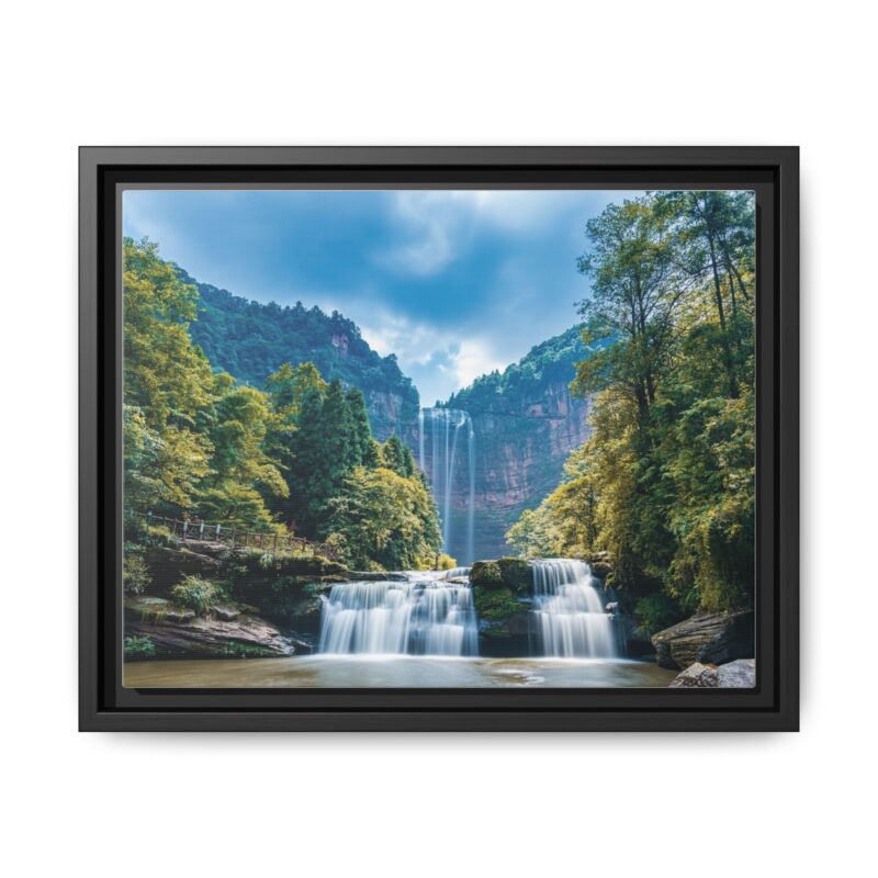 Canvas Wall Art - Waterfall Mountain Landscape - Image 10