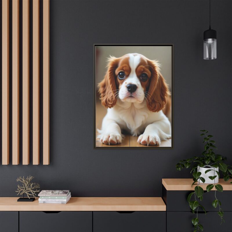 A beautifully detailed canvas print of a Cavalier King Charles Spaniel" - Image 105