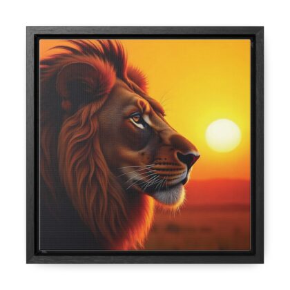 Canvas Wraps - Majestic Lion in Golden Sunset