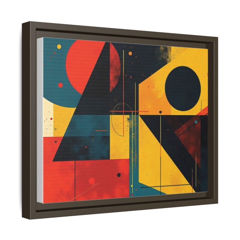 Matte Canvas, Framed Dynamic Geometry a striking abstract artwork - Image 51