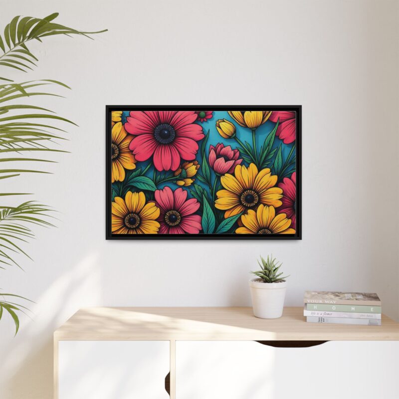 Matte Canvas, Framed Pop Garden - Image 28