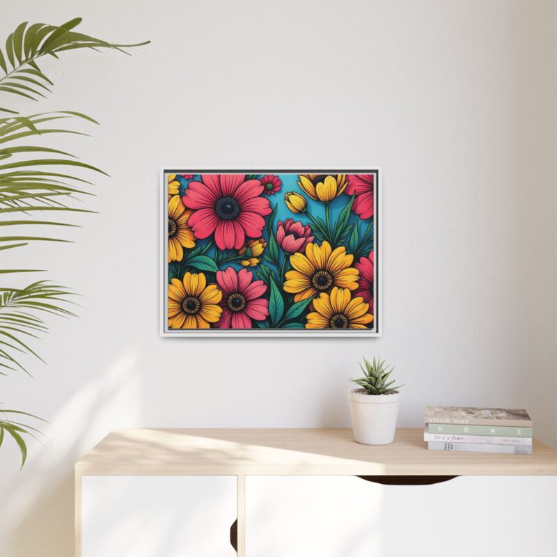 Matte Canvas, Framed Pop Garden - Image 80
