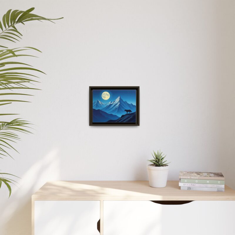Canvas Wall Art: Moonlit Mountain Landscape - Image 44