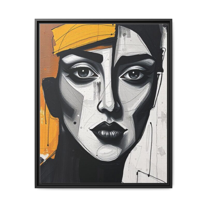 Canvas Print - Abstract Cubist Woman Portrait - Image 86