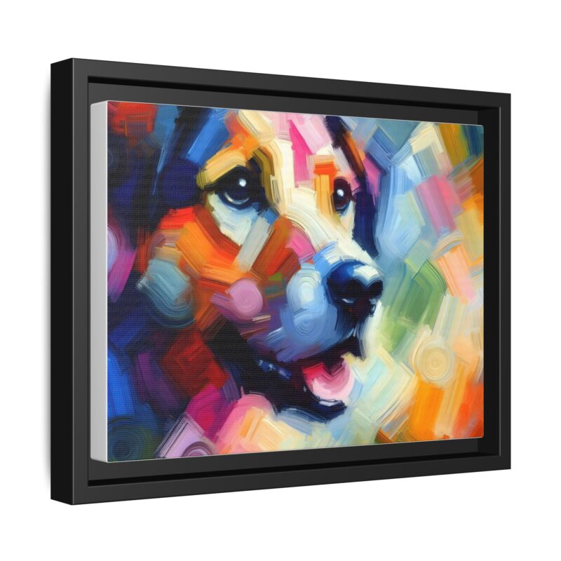 Contemporary Abstract Dog Painting - Vibrant Wall Art Deco - Image 3