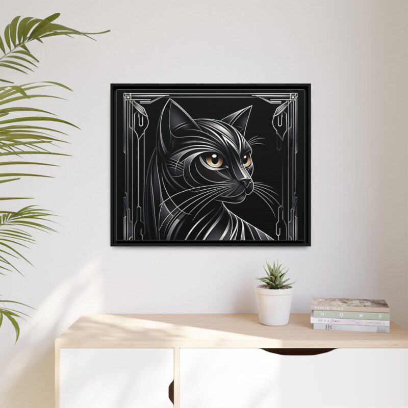 Glamorous Black Cat Art Deco Prints - Stylish and Dark Home Decor - Image 45