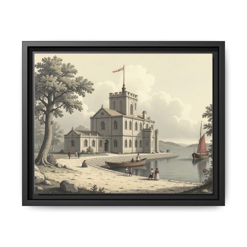 Framed Wall Art - 1820s in England Matte Canvas - Image 10