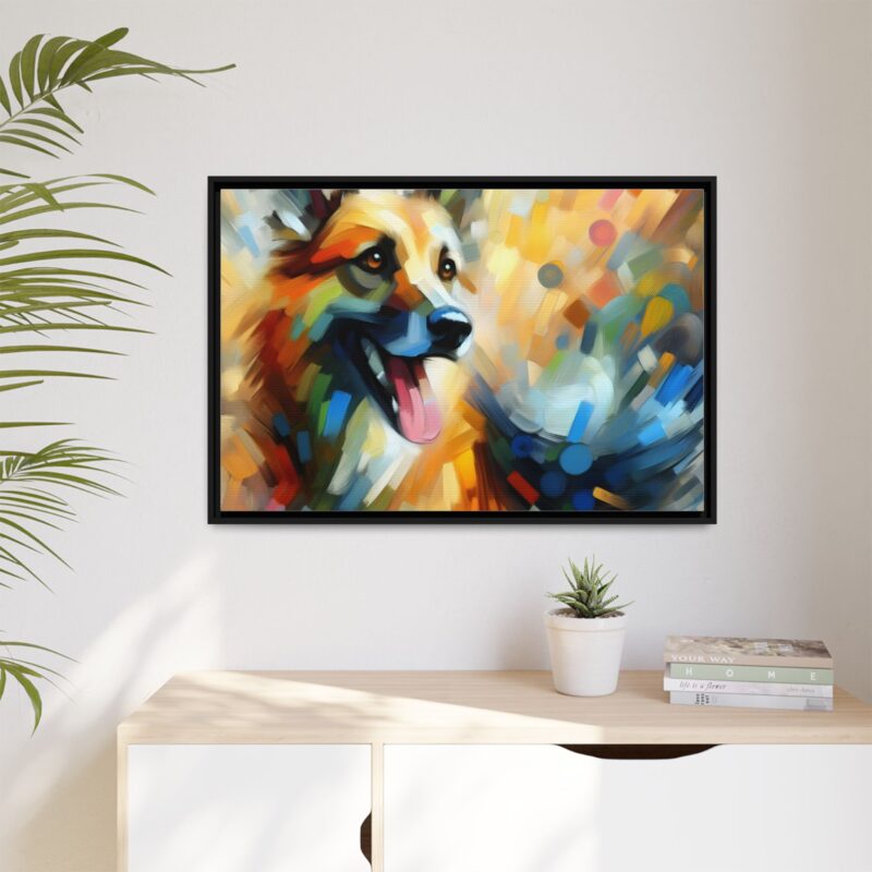 Abstract Dog Portrait Art - Unique Canvas for Pet Lovers - Image 36