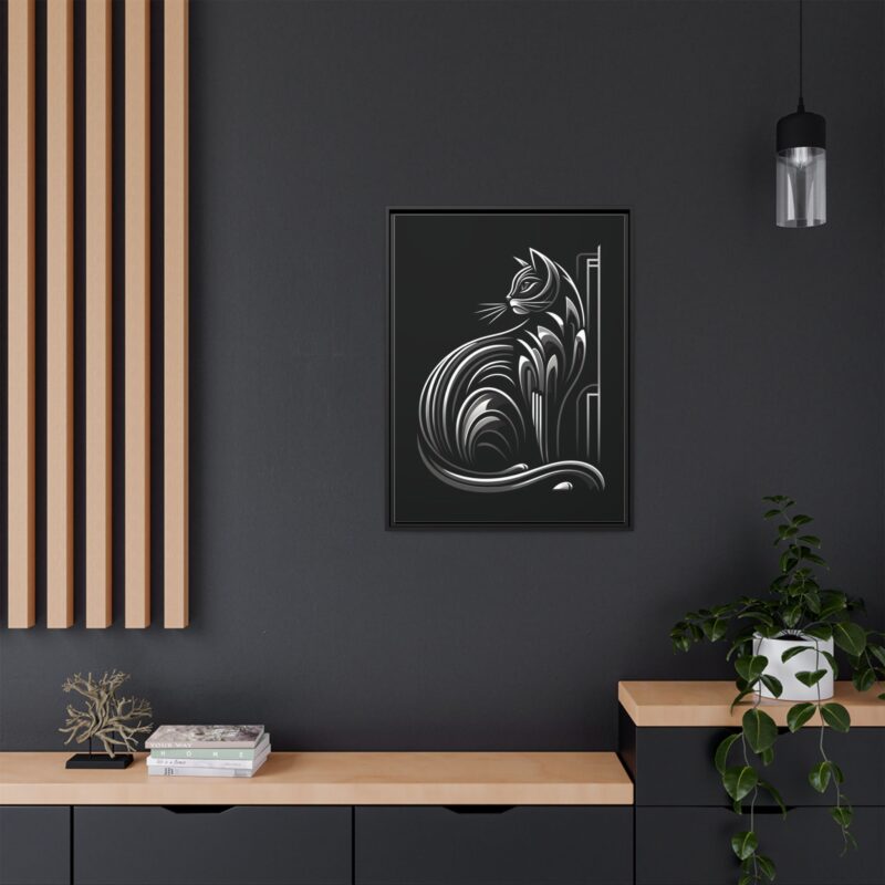 Unique and Eye-Catching: Black Cat Art Deco Wall Decor - Image 28