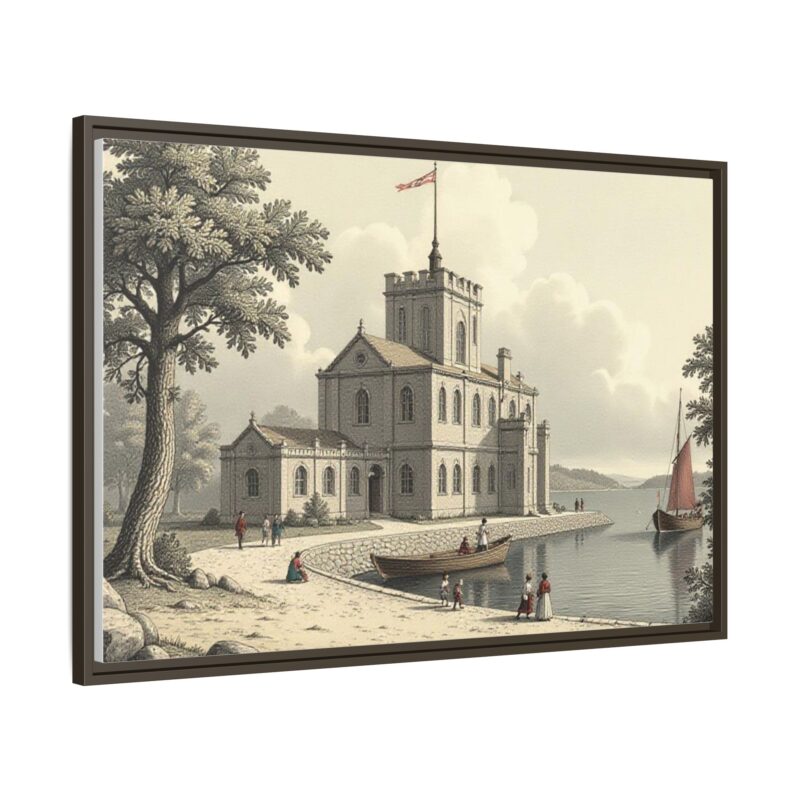 Framed Wall Art - 1820s in England Matte Canvas - Image 95