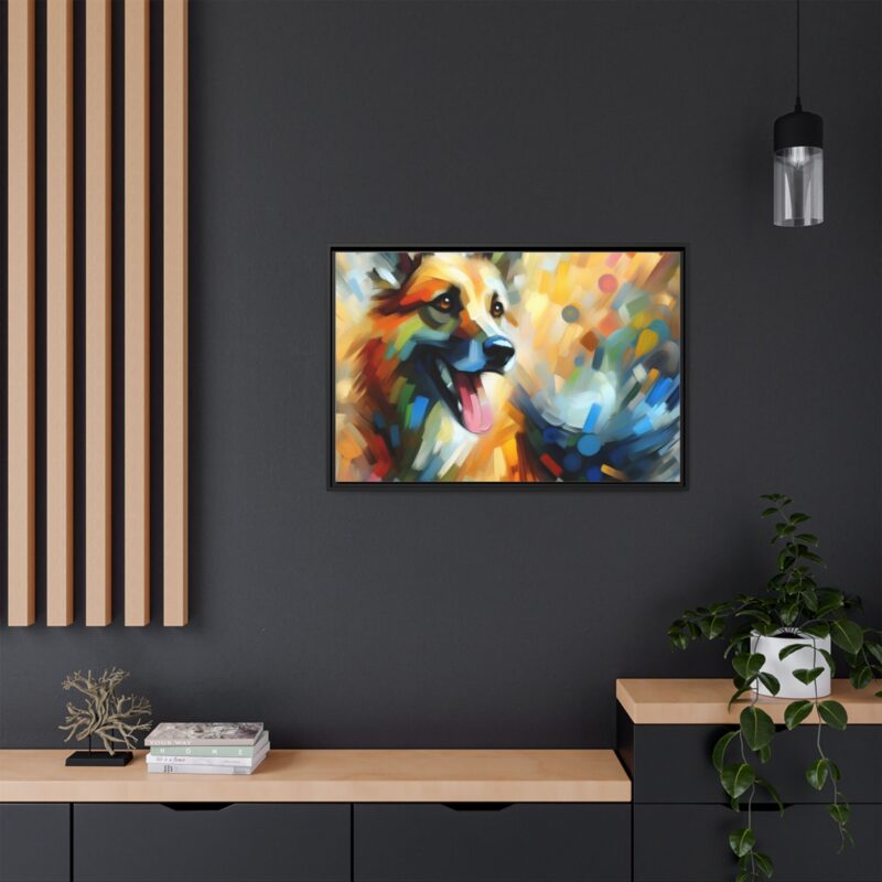 Abstract Dog Portrait Art - Unique Canvas for Pet Lovers - Image 33