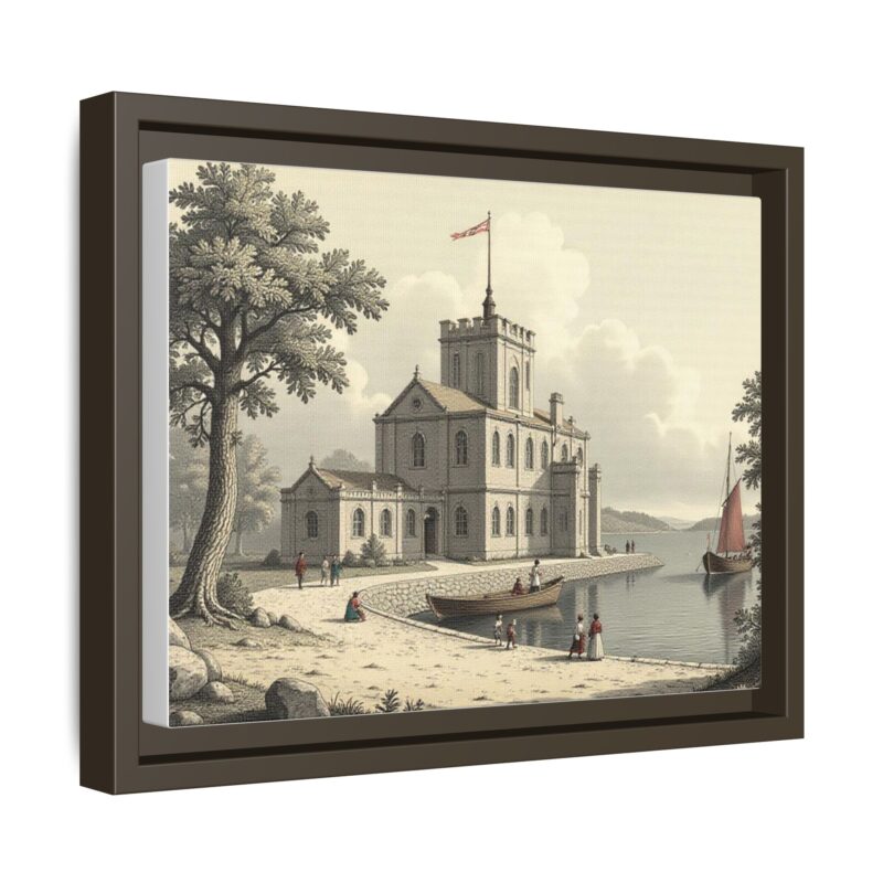 Framed Wall Art - 1820s in England Matte Canvas - Image 43