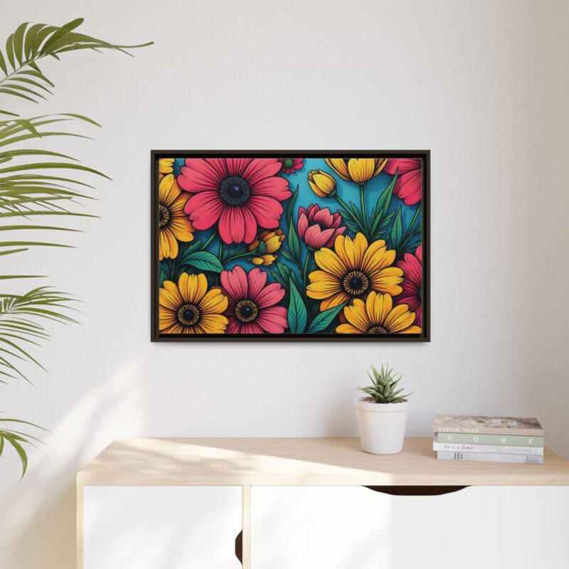 Matte Canvas, Framed Pop Garden - Image 84