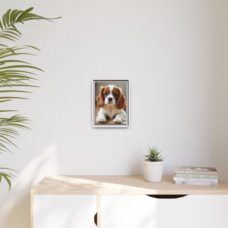 A beautifully detailed canvas print of a Cavalier King Charles Spaniel" - Image 48