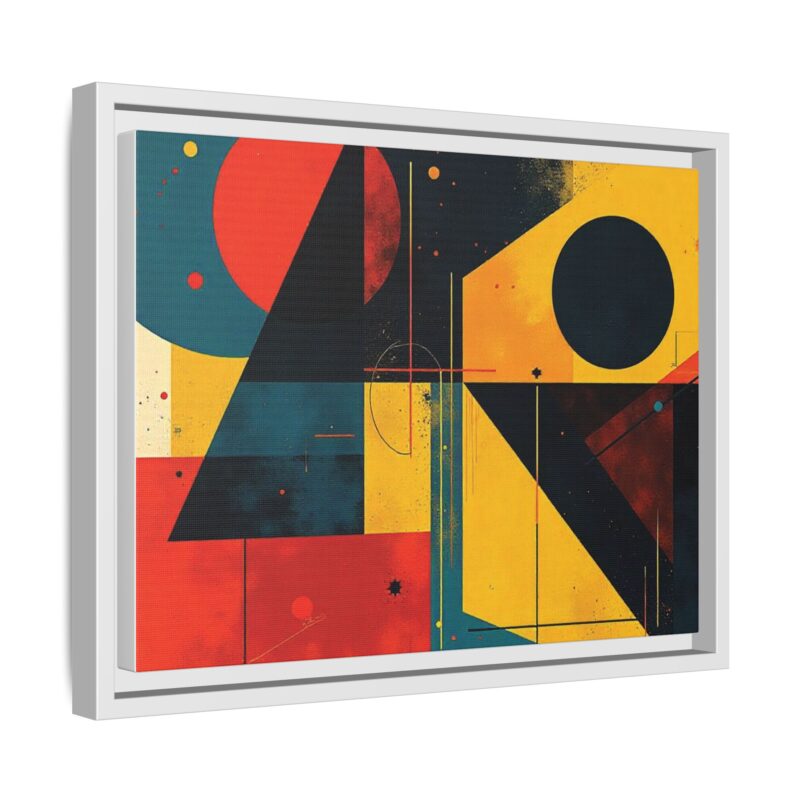 Matte Canvas, Framed Dynamic Geometry a striking abstract artwork - Image 63
