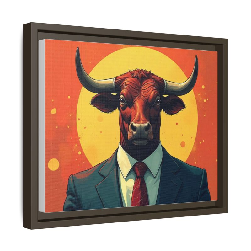 Matte Canvas, Framed Bullish Ambition - Image 47