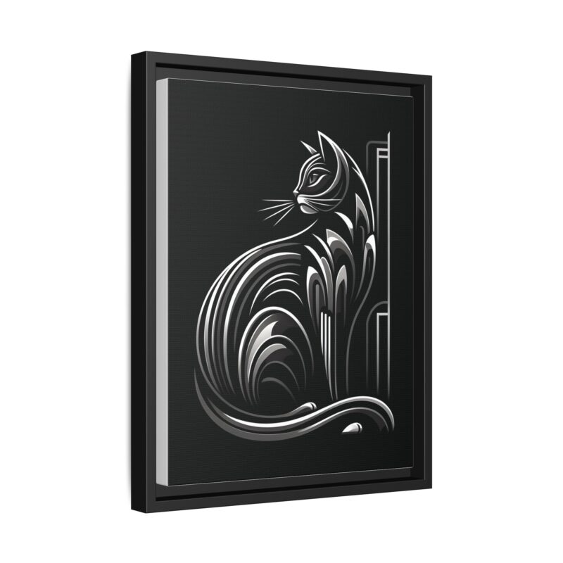 Unique and Eye-Catching: Black Cat Art Deco Wall Decor - Image 15