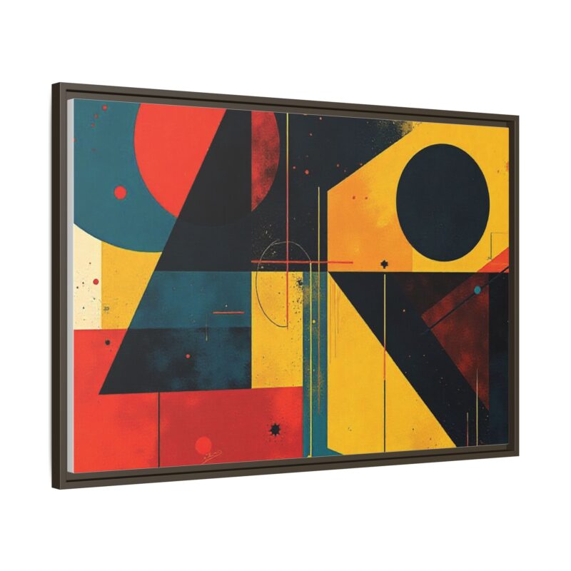 Matte Canvas, Framed Dynamic Geometry a striking abstract artwork - Image 98