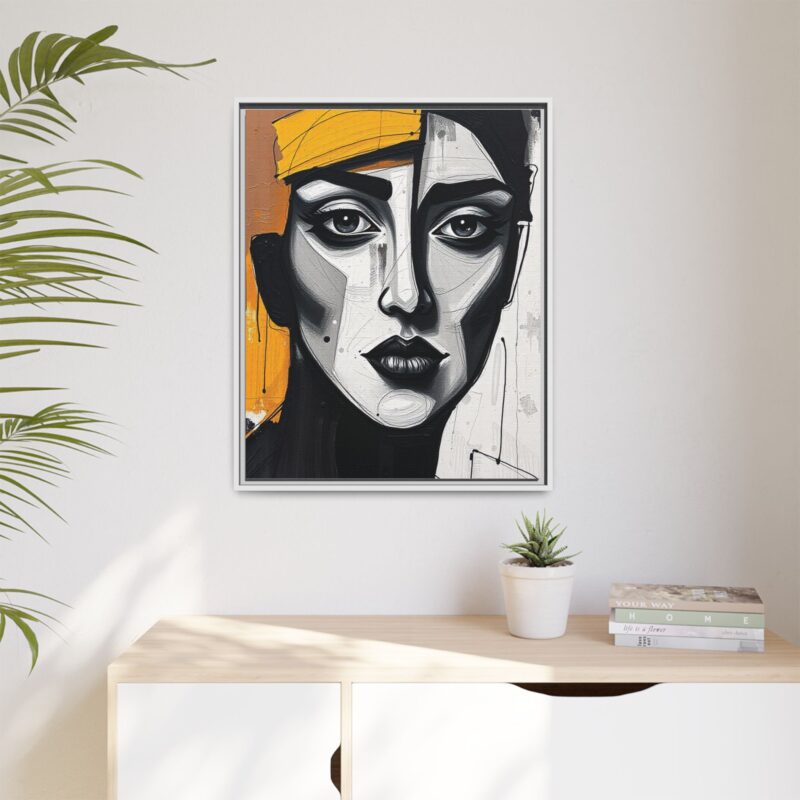 Canvas Print - Abstract Cubist Woman Portrait - Image 96