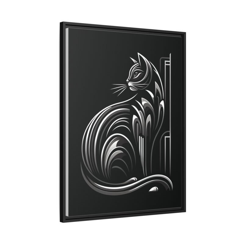 Unique and Eye-Catching: Black Cat Art Deco Wall Decor - Image 27