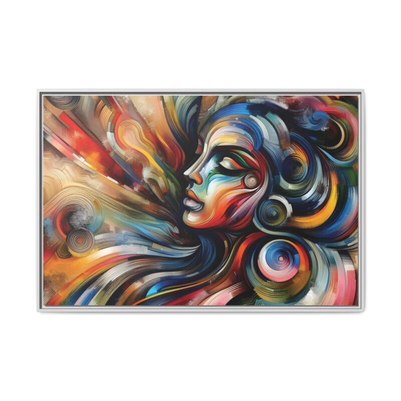 Canvas Abstract Art of a Woman - Modern & Minimalist Wall Decor - Image 118