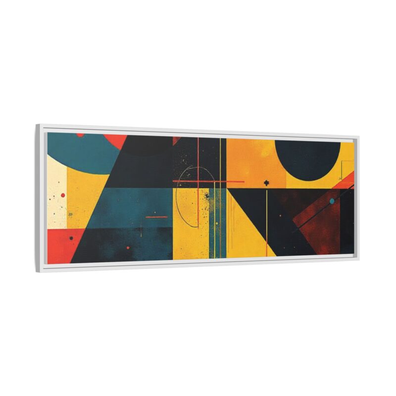 Matte Canvas, Framed Dynamic Geometry a striking abstract artwork - Image 143