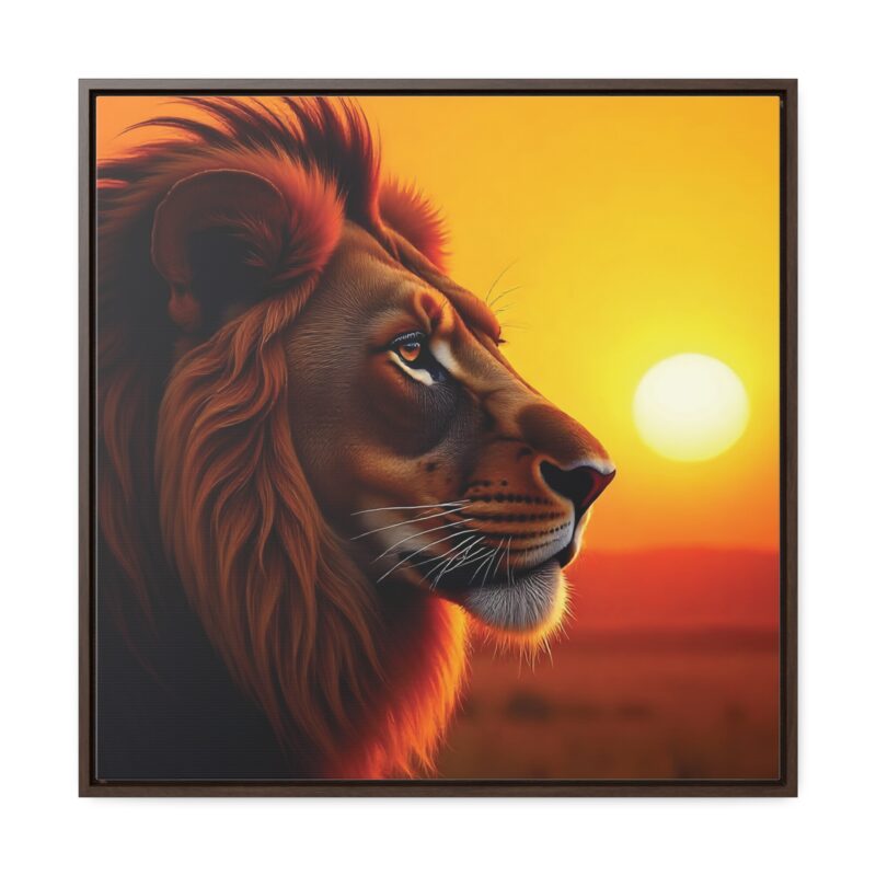 Canvas Wraps - Majestic Lion in Golden Sunset - Image 37