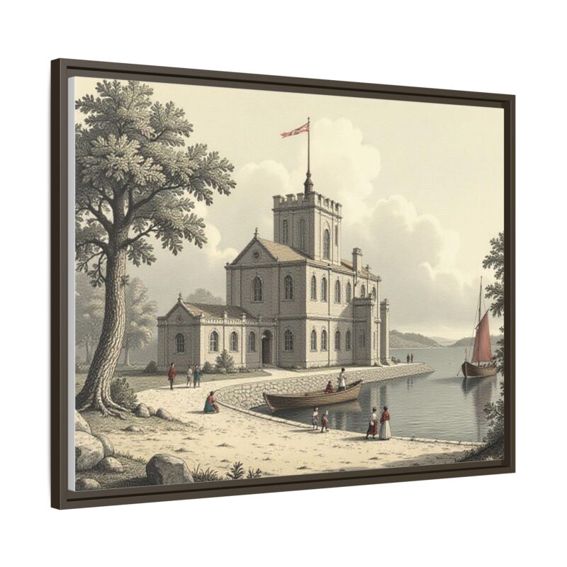 Framed Wall Art - 1820s in England Matte Canvas - Image 94