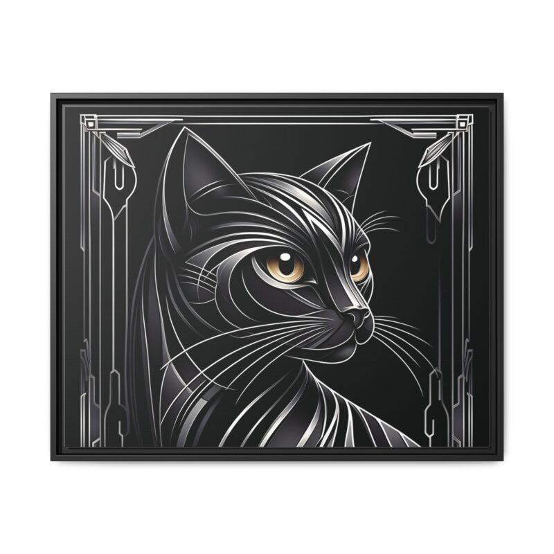 Glamorous Black Cat Art Deco Prints - Stylish and Dark Home Decor - Image 46