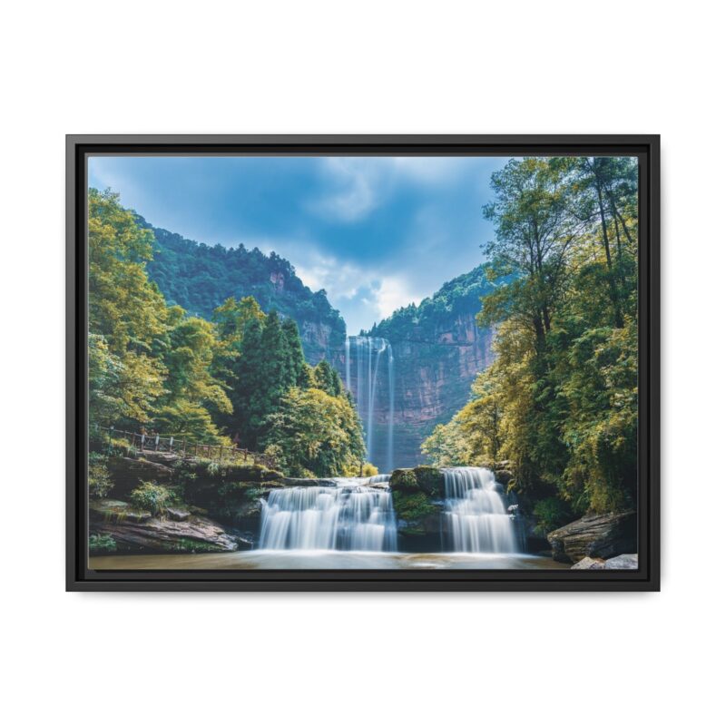 Canvas Wall Art - Waterfall Mountain Landscape - Image 22