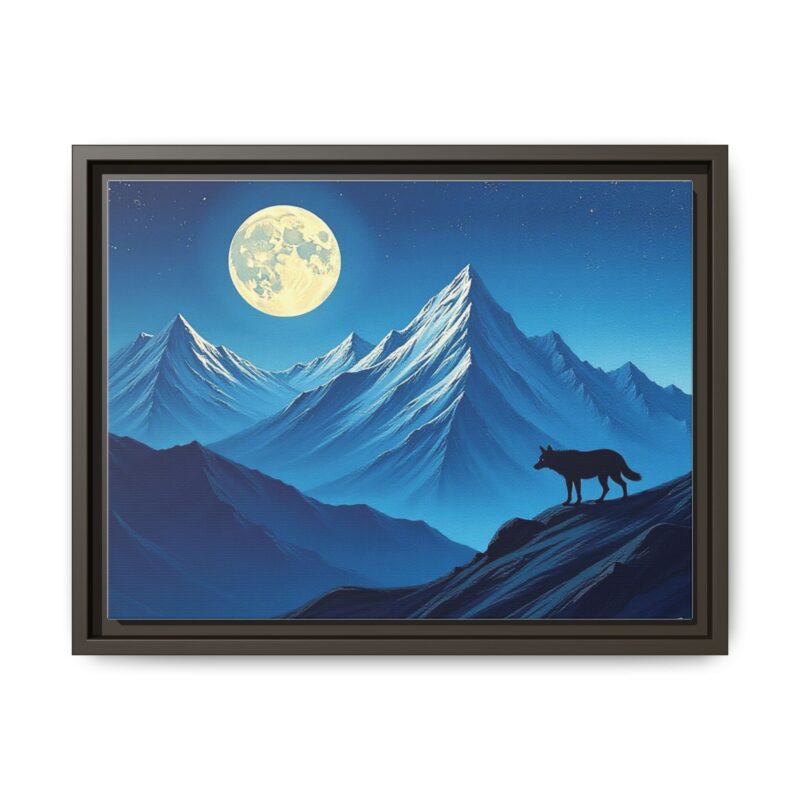 Canvas Wall Art: Moonlit Mountain Landscape - Image 58